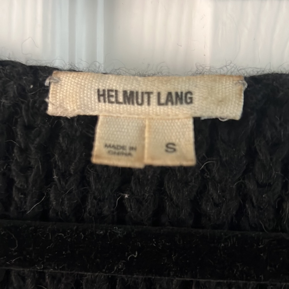 Helmut Lang Black Patterned Sweater - image 2